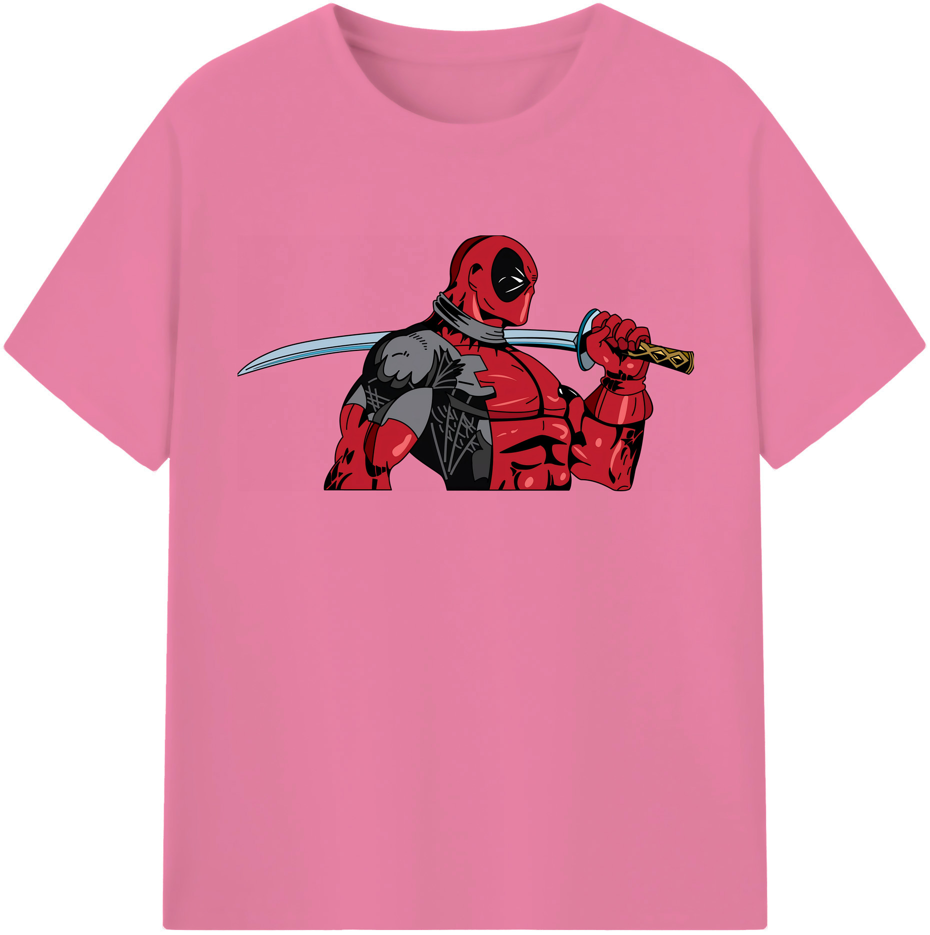 （画像用） Deadpool デッドプール 綿100％半袖Tシャツ（フロントプリント）